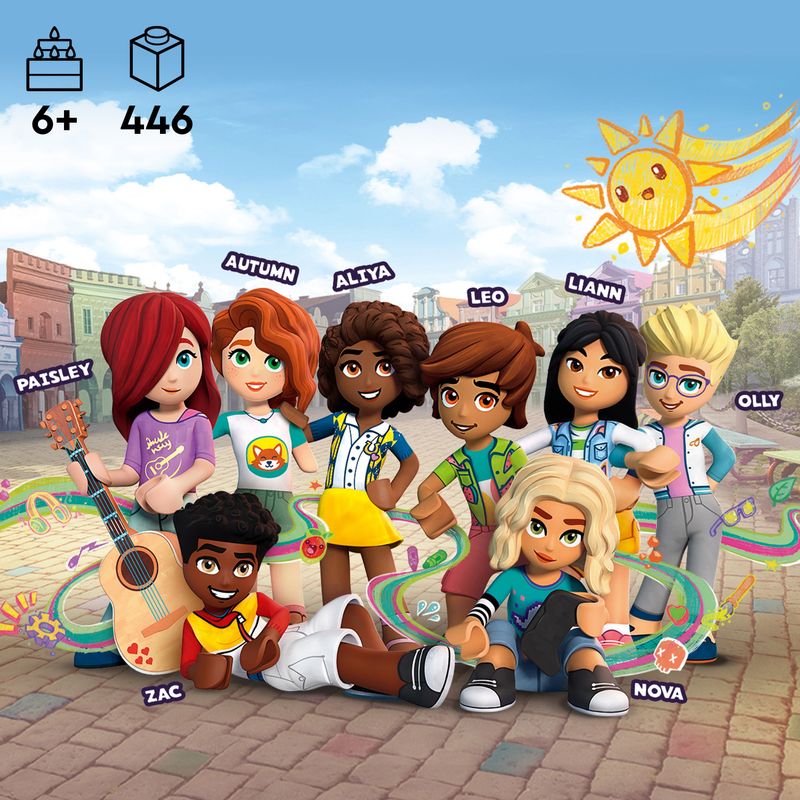 LEGO-Friends-41749-Furgone-della-Troupe-Televisiva-Camion-Giocattolo-per-le-Notizie-e-Salvataggio-Animali-Regalo-per-Bambini