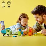 LEGO-DUPLO-10987-Camion-Riciclaggio-Rifiuti-Camion-Spazzatura-Giocattolo-Gioco-Educativo-per-Bambini-Raccolta-Differenziata