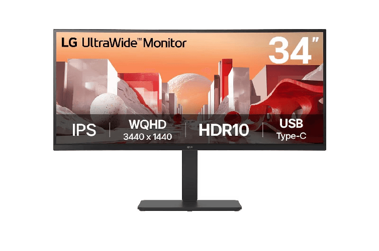 LG 34BA75QE-B Monitor PC 86,4 cm (34") 3440 x 1440 Pixel Wide Quad HD LCD Nero