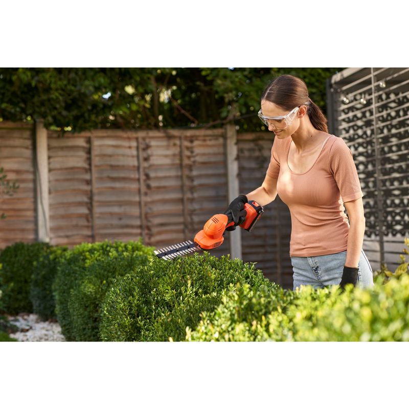 Black-Decker-Tagliasiepi-a-Batteria-con-Cesoia-Erba
