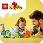 LEGO-DUPLO-10987-Camion-Riciclaggio-Rifiuti-Camion-Spazzatura-Giocattolo-Gioco-Educativo-per-Bambini-Raccolta-Differenziata