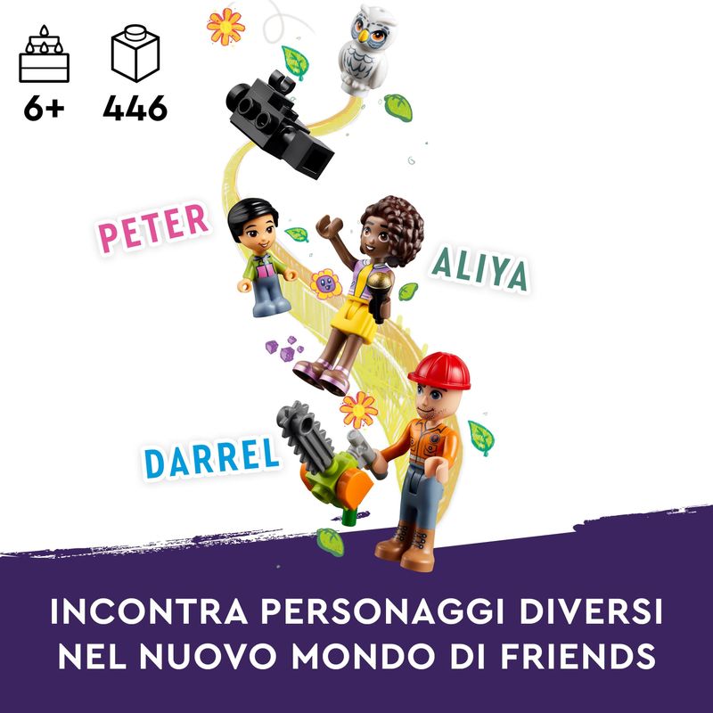 LEGO-Friends-41749-Furgone-della-Troupe-Televisiva-Camion-Giocattolo-per-le-Notizie-e-Salvataggio-Animali-Regalo-per-Bambini