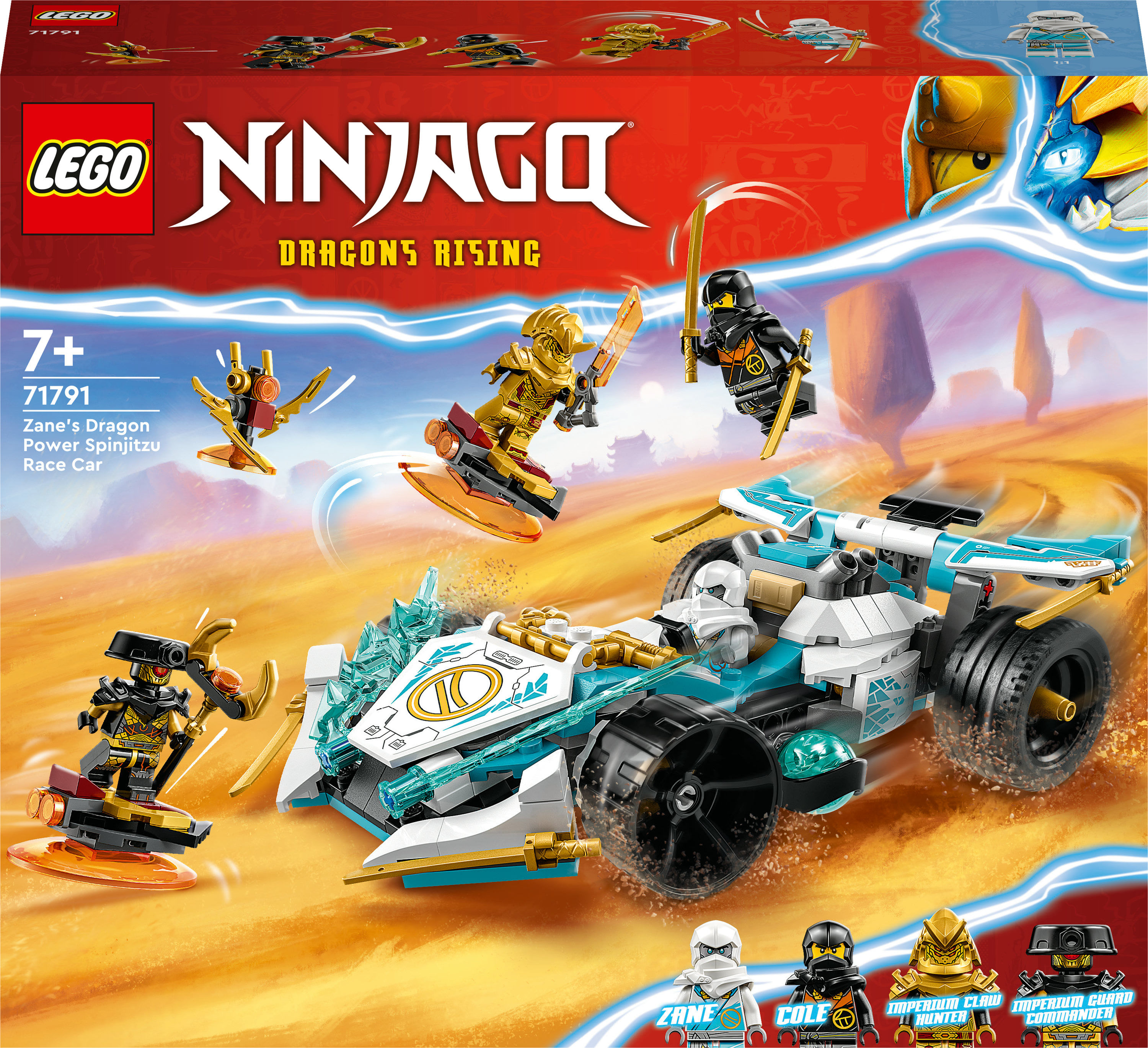 LEGO NINJAGO 71791 Auto da Corsa Spinjitzu Dragon Power di Zane