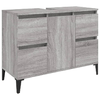 Set-Mobili-da-Bagno-3-pz-Grigio-Sonoma-in-Legno-Multistrato