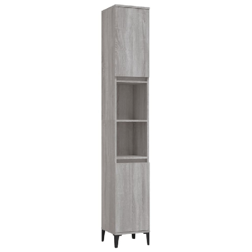 Set-Mobili-da-Bagno-3-pz-Grigio-Sonoma-in-Legno-Multistrato
