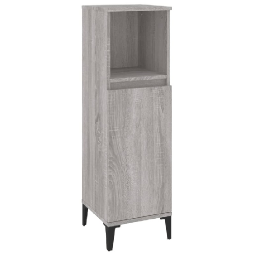 Set-Mobili-da-Bagno-3-pz-Grigio-Sonoma-in-Legno-Multistrato