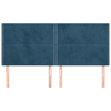 Testiere-4-pz-Blu-Scuro-100x5x78-88-cm-in-Velluto