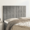 Testiere-4-pz-Grigio-Chiaro-72x5x78-88-cm-in-Velluto
