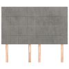 Testiere-4-pz-Grigio-Chiaro-72x5x78-88-cm-in-Velluto