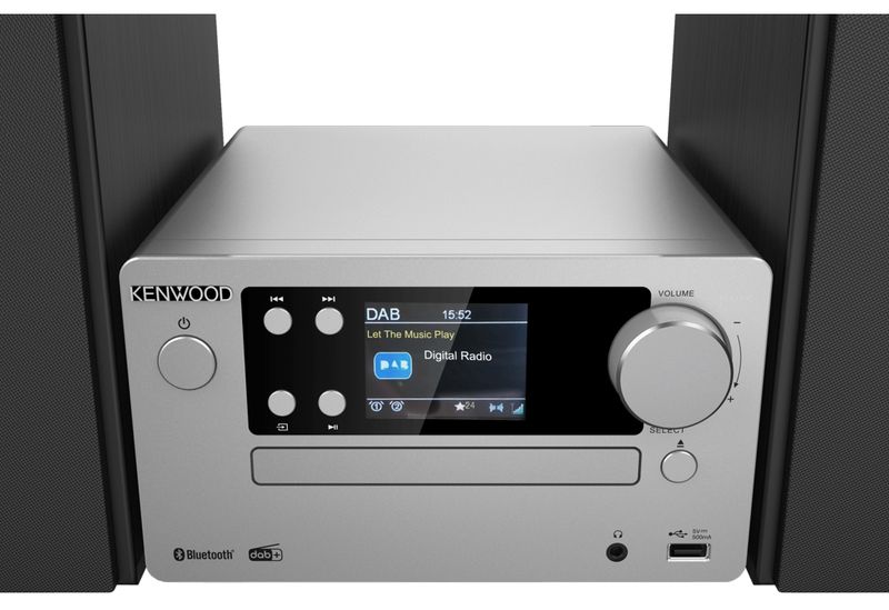 Kenwood-Electronics-M-725DAB-S-set-audio-da-casa-Microsistema-audio-per-la-casa-50-W-Nero-Argento