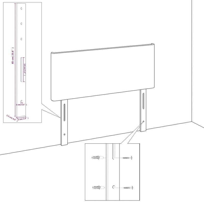 Testiera-ad-Orecchio-Nera-183x23x78-88-cm-in-Velluto
