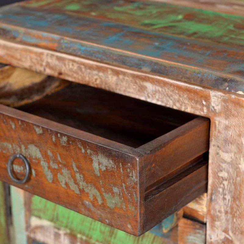 vidaXL-Tavolino-Laterale-con-1-Cassetto-e-1-Anta-in-Legno-di-Recupero