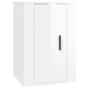 Set-di-Mobili-Porta-TV-5-pz-Bianco-Lucido-in-Legno-Multistrato