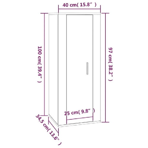 Set-di-Mobili-Porta-TV-5-pz-Bianco-Lucido-in-Legno-Multistrato