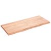 Ripiano-Muro-Marrone-Chiaro-120x50x4cm-Massello-Rovere-Trattato
