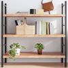 Ripiano-Muro-Marrone-Chiaro-120x50x4cm-Massello-Rovere-Trattato