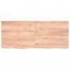 Ripiano-Muro-Marrone-Chiaro-120x50x4cm-Massello-Rovere-Trattato