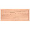 Ripiano-Muro-Marrone-Chiaro-120x50x4cm-Massello-Rovere-Trattato