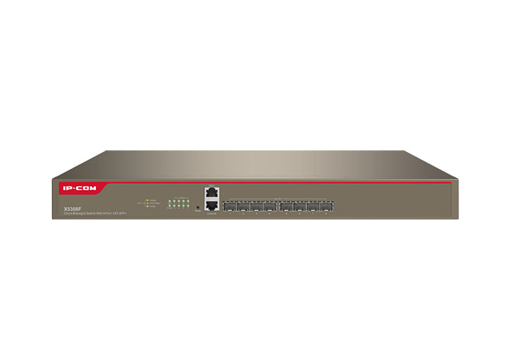 IP-COM-Networks-X5308F-switch-di-rete-Gestito-L3-Gigabit-Ethernet--10-100-1000--Supporto-Power-over-Ethernet--PoE--1U-Grigio