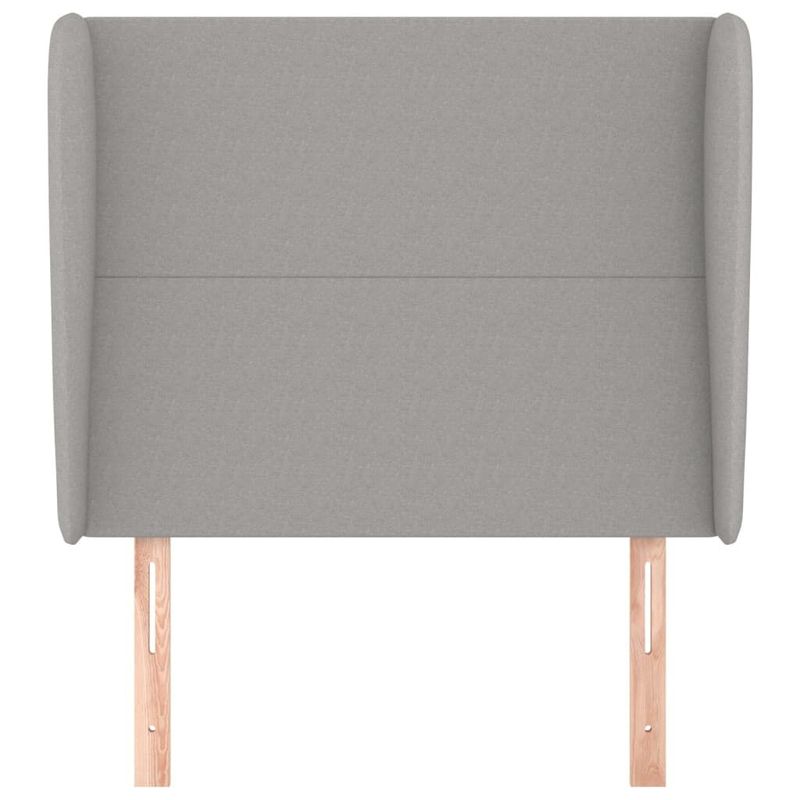 Testiera-ad-Orecchio-Grigio-Chiaro-83x23x118-128-cm-in-Tessuto