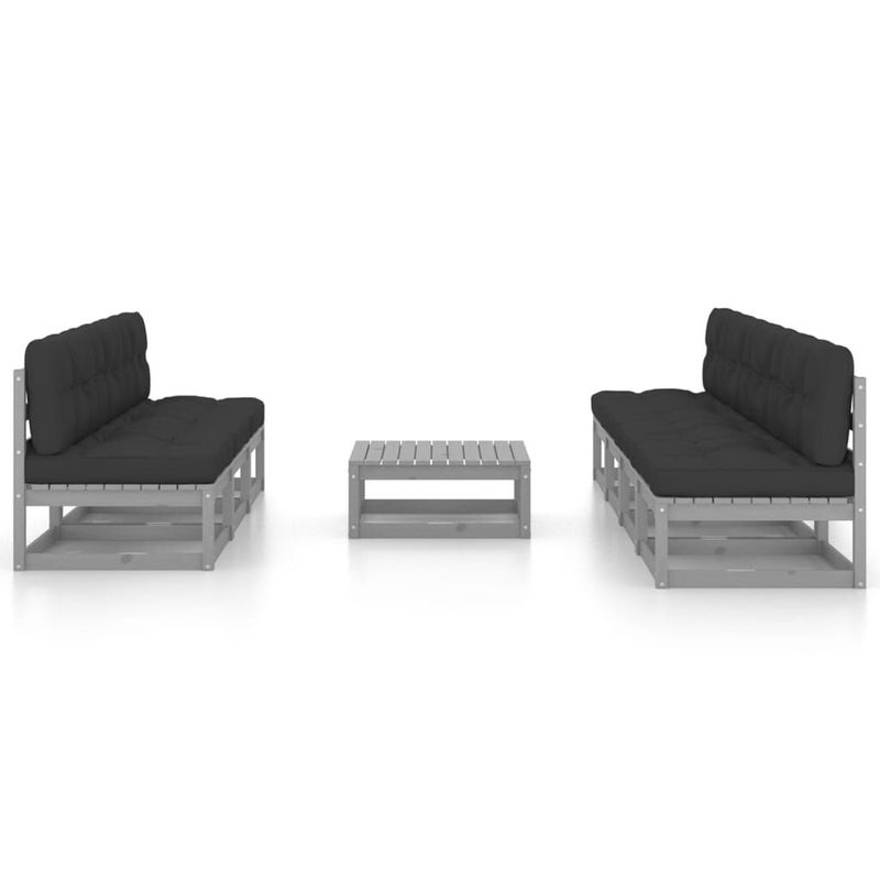 vidaXL-Set-Divani-da-Giardino-8-pz-con-Cuscini-Legno-Massello-Pino