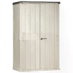 Brixo Plastmeccanica Box portattrezzi high per esterni a 2 ante talpa/antracite