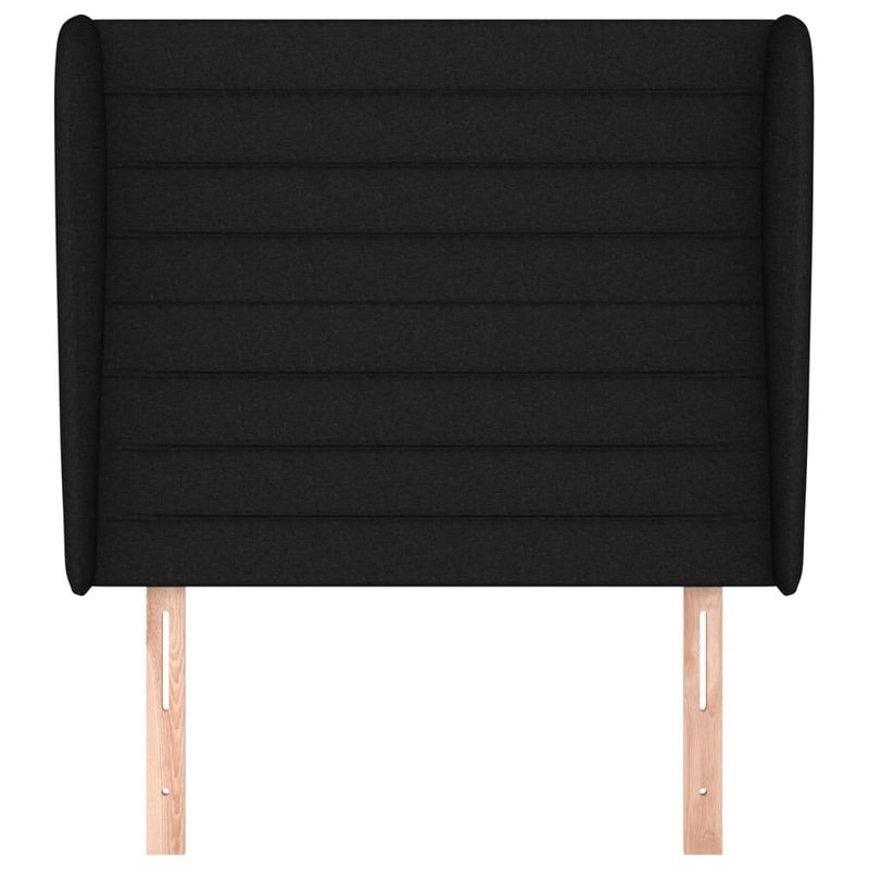 Testiera-ad-Orecchio-Nera-83-x-23-x-78-88-cm-in-Tessuto