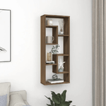 VidaXL Mensola a Muro Rovere Marrone 36x16x90 cm in Legno Multistrato