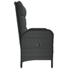 Panca-Reclinabile-da-Giardino-con-Cuscini-107cm-Polyrattan-Nera