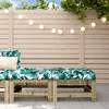 vidaXL-Poggiapiedi-Giardino-con-Cuscini-2pz-Legno-Impregnato-di-Pino