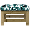 vidaXL-Poggiapiedi-Giardino-con-Cuscini-2pz-Legno-Impregnato-di-Pino