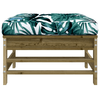 vidaXL-Poggiapiedi-Giardino-con-Cuscini-2pz-Legno-Impregnato-di-Pino