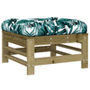 vidaXL-Poggiapiedi-Giardino-con-Cuscini-2pz-Legno-Impregnato-di-Pino