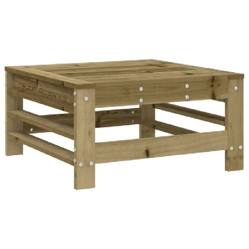 vidaXL-Poggiapiedi-Giardino-con-Cuscini-2pz-Legno-Impregnato-di-Pino