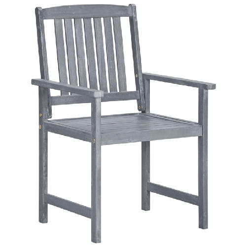 vidaXL-Sedie-da-Giardino-8-pz-in-Legno-Massello-di-Acacia-Grigio