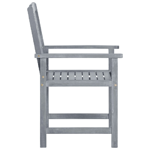 vidaXL-Sedie-da-Giardino-8-pz-in-Legno-Massello-di-Acacia-Grigio