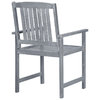 vidaXL-Sedie-da-Giardino-8-pz-in-Legno-Massello-di-Acacia-Grigio