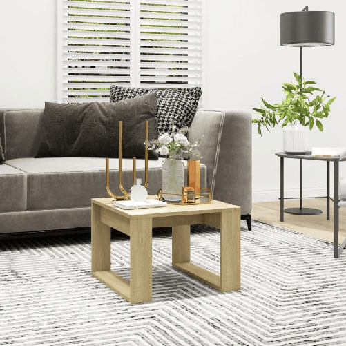 vidaXL-Tavolino-di-Servizio-Rovere-Sonoma-50x50x35-cm-in-Truciolato