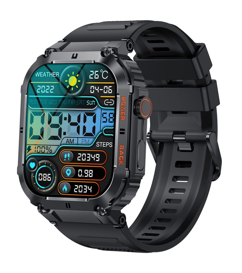 Denver-SWC-191B-smartwatch-e-orologio-sportivo-498-cm--1.96---IPS-Digitale-320-x-386-Pixel-Touch-screen-Nero