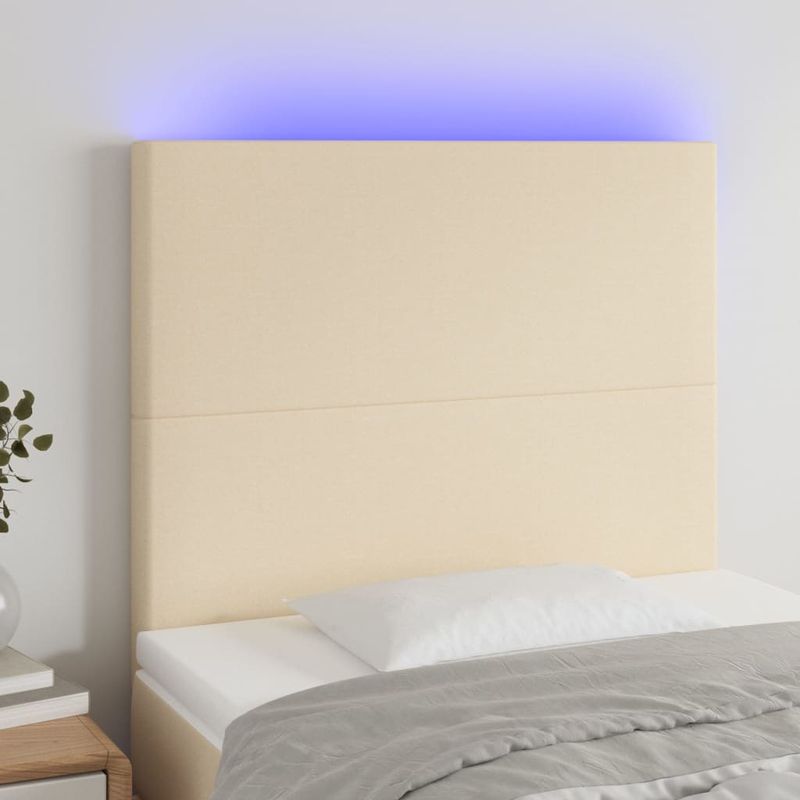 Testiera-a-LED-Crema-160x5x78-88-cm-in-Tessuto