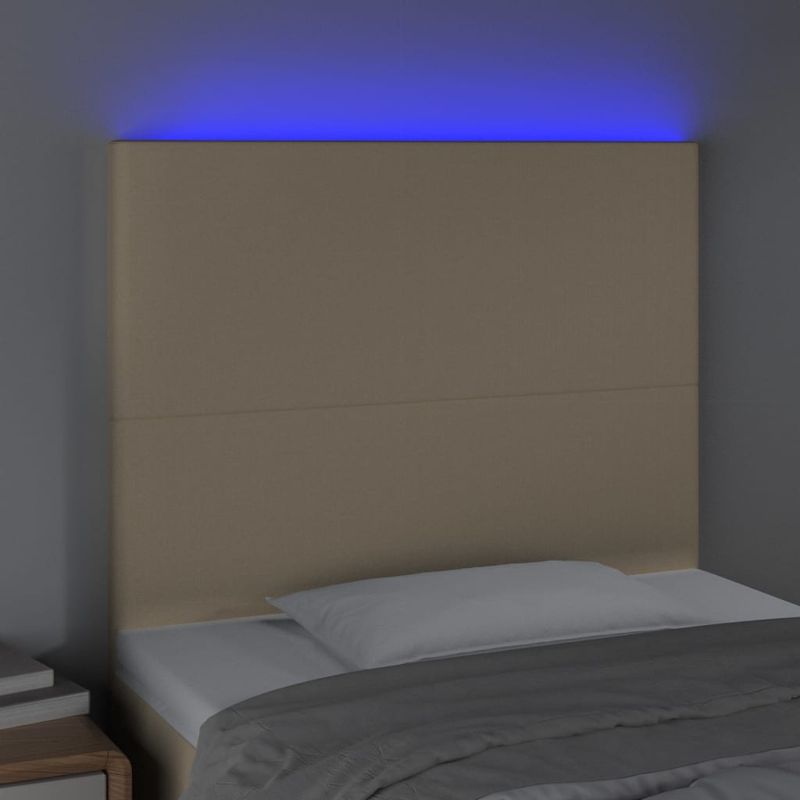 Testiera-a-LED-Crema-160x5x78-88-cm-in-Tessuto