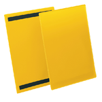 DURABLE Buste identificative - con bande magnetiche - A4 verticale - giallo - Durable - conf.50 pezzi