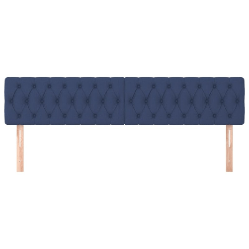Testiera-2-pz-Blu-100-x-7-x-78-88-cm-in-Tessuto