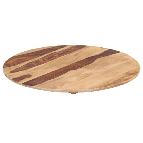vidaXL-Piano-Tavolo-Legno-Massello-di-Sheesham-Rotondo-25-27-mm-40-cm