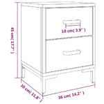 vidaXL-Comodino-Marrone-36x30x45-cm-in-Legno-Massello-di-Pino