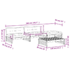 vidaXL-Set-Divani-da-Giardino-4-pz-con-Cuscini-in-Legno-Massello-Miele