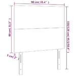 Testiera-2-pz-Grigio-Chiaro-90x5x78-88-cm-in-Tessuto