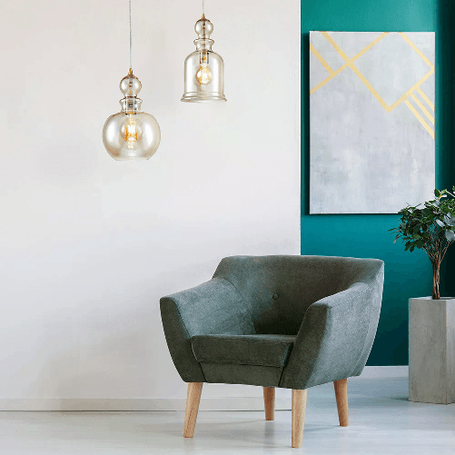 Sospensione-Vintage-Tone-Metallo-Bronzo-1-Luce-Diffusore-Vetro-Ambra