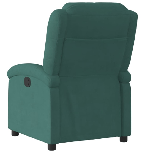 Poltrona-Reclinabile-Verde-Scuro-in-Velluto