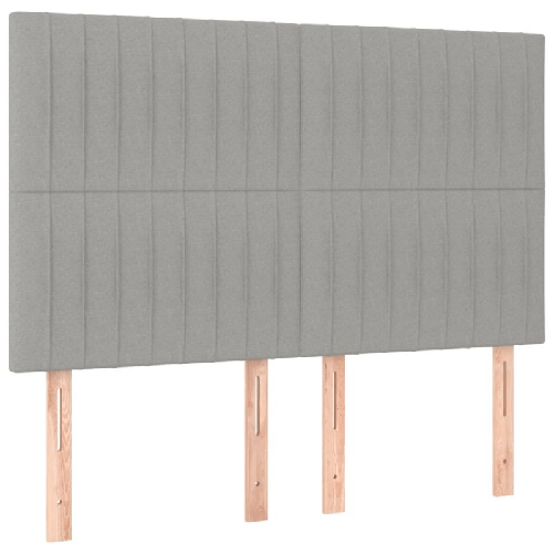 Testiere-4-pz-Grigio-Chiaro-72x5x78-88-cm-in-Tessuto